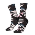 thumbnail image 1 of Picia Orchids Flowers Print Athletic Socks for Men & Women – Cushioned Moisture-Wicking Crew Socks for Sports, Running, and Training, Soft & Breathable Size 5-11, 1 of 6