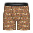 thumbnail image 1 of Picia Owl Mandala Pattern Men's Athletic Long Leg Briefs , Performance Stretch Underwear，Moisture-Wicking, 1 of 7