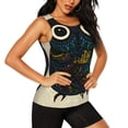 thumbnail image 1 of Picia Owl with Mandala Pattern Women's Workout Tank Top,Breathable Activewear,Slim Fit Athletic Top,Versatile Workout Moisture-wicking top-XX-Large, 1 of 9