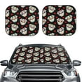Picia PUG 2 Piece Car Windshield Sun Shade Foldable Foldable Sun