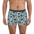 thumbnail image 1 of Picia PUG HEAD And Flower Pattern Men’s Boxer Briefs – Soft & Breathable Underwear, Stretchy & Comfortable Fit, Supportive Pouch Design, Moisture-Wicking-Medium, 1 of 5
