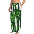 thumbnail image 1 of Picia Palm Greenery Mens Soft Woven Cotton Elastic Waistband Sleep Pajama Pant Lounge Sleep Pant With Pockets And Drawstring-Small, 1 of 9