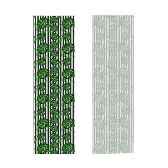 Picia Palm Greenery Pattern Cooling Towels (40"x12") Cool Towel, Cold Towel, Microfiber Soft Breathable Chilly Ice Towel