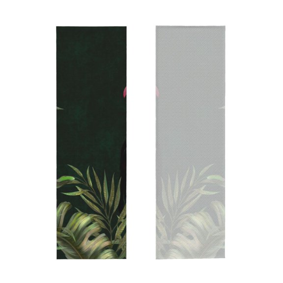 Picia Palm Leaves And Exotic Birds Pattern Cooling Towels (40"x12") Cool Towel, Cold Towel, Microfiber Soft Breathable Chilly Ice Towel