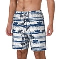 thumbnail image 1 of Picia Palm Tree pattern Mens Swim Trunks with Compression Liner Stretch Beach Shorts Quick Dry with Zipper Pockets No-Chafing Board Shorts-XX-Large, 1 of 9