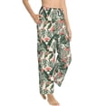 thumbnail image 1 of Picia Palm Trees and Tropical Womens Soft Woven Cotton Elastic Waistband Sleep Pajama Pant Lounge Sleep Pant With Pockets And Drawstring-X-Large, 1 of 9