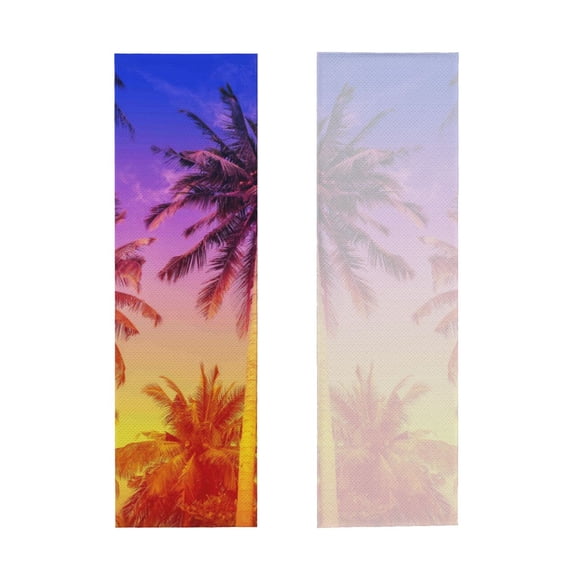 Picia Palm Trees at Sunset Pattern Cooling Towels (40"x12") Cool Towel, Cold Towel, Microfiber Soft Breathable Chilly Ice Towel