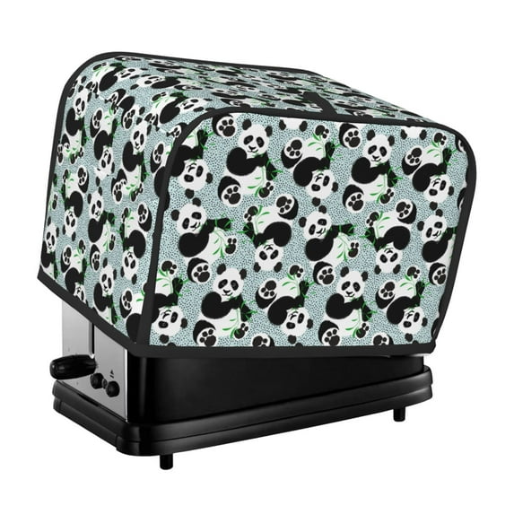 Picia Panda And Eucalyptus Print 2 Slice Toaster Cover , Toaster Protector Dustproof Kitchen Appliance Cover, Kitchen Appliance Dustproof Protector