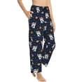 thumbnail image 1 of Picia Panda Astronaut Womens Soft Woven Cotton Elastic Waistband Sleep Pajama Pant Lounge Sleep Pant With Pockets And Drawstring-Small, 1 of 9