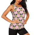 thumbnail image 1 of Picia Panda Avocado Pattern Women's Workout Tank Top,Breathable Activewear,Slim Fit Athletic Top,Versatile Workout Moisture-wicking top-, 1 of 9