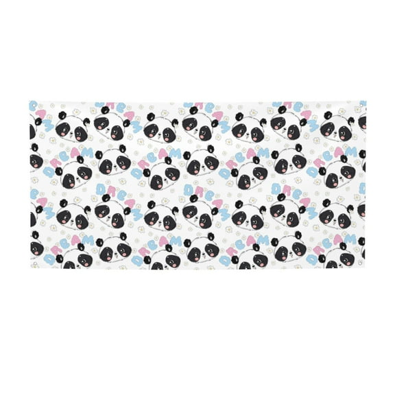 Picia Panda Bear1 Pattern Party Banner, Festive Decoration, Holiday Banner, Celebration Decor, Event Banner, Reusable Party Banner-Small