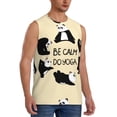 thumbnail image 1 of Picia Panda Doing Yoga mens Cotton Tank Undershirts , Moisture-wicking Ribbed Tanks, Lightweight Cotton Tank Undershirts-XX-Large, 1 of 8
