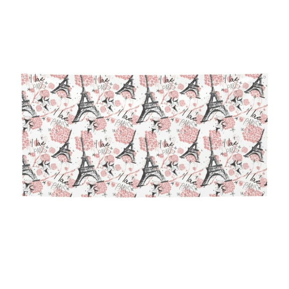 Picia Paris Pattern Party Banner, Festive Decoration, Holiday Banner, Celebration Decor, Event Banner, Reusable Party Banner-Small