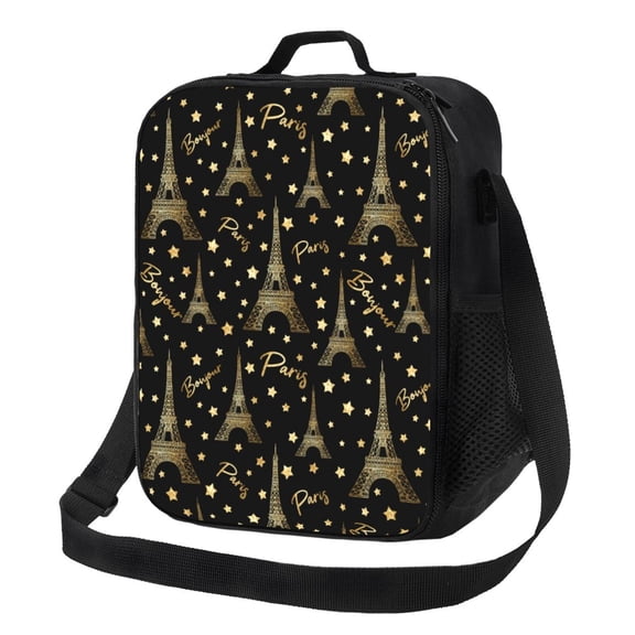Picia Paris Romantic Lunch box Lunch bag for men women Large capacity Lunchbox Reusable Lunch bags Insulated Lunch bag Lunch box cooler