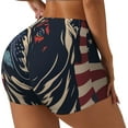 thumbnail image 1 of Picia Patriotic Bulldog Art Printed Workout Shorts for Women Seamless Scrunch Butt Lifting High Waisted Yoga Gym Booty Running Moisture-wicking Short Pants-XX-Large, 1 of 9