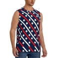 thumbnail image 1 of Picia Patriotic Star mens Cotton Tank Undershirts , Moisture-wicking Ribbed Tanks, Lightweight Cotton Tank Undershirts-Small, 1 of 1