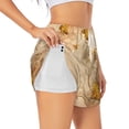 thumbnail image 1 of Picia Pattern Women's 2 in 1 Athletic Running Shorts High Waisted Workout Casual Gym Sweat Shorts with Comfy Liner Zipper Pockets-Small, 1 of 9