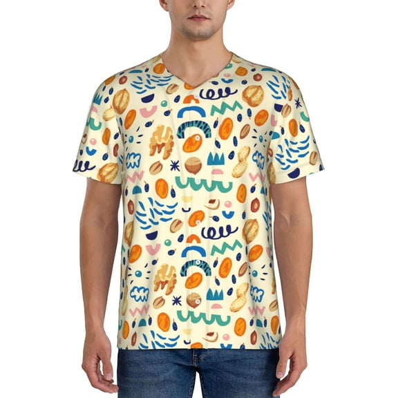 Picia Peanuts 8 Pattern Mens Polo Shirts Quick Dry Short Sleeve Golf T Shirt Performance Moisture Wicking Casual Workout Baseball T-shirt-4X-Large