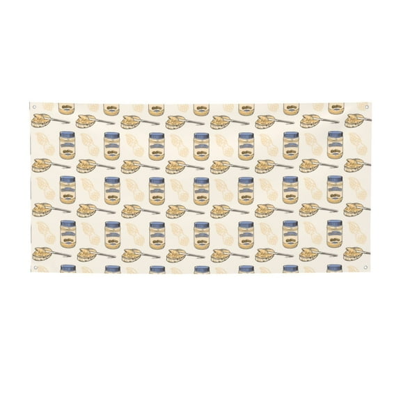 Picia Peanuts Pattern Party Banner, Festive Decoration, Holiday Banner, Celebration Decor, Event Banner, Reusable Party Banner-Small