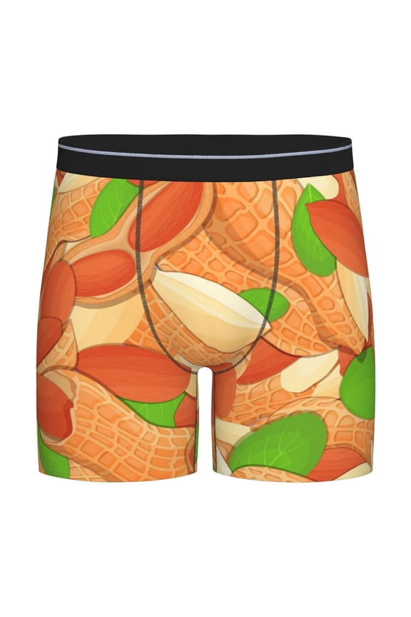 Peanuts1 Pattern Men's Athletic Long Leg Briefs , Performance Stretch Underwear，Moisture-Wicking