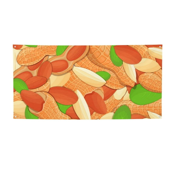 Picia Peanuts1 Pattern Party Banner, Festive Decoration, Holiday Banner, Celebration Decor, Event Banner, Reusable Party Banner-Small