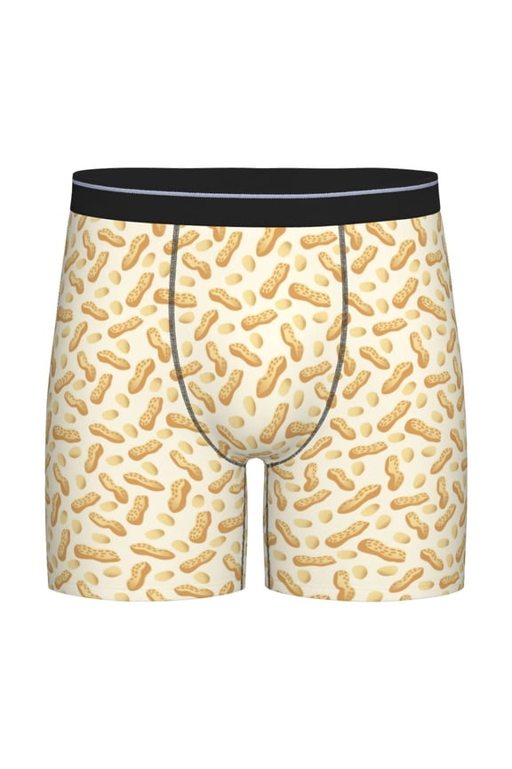 Peanuts3 Pattern Men's Athletic Long Leg Briefs , Performance Stretch Underwear，Moisture-Wicking