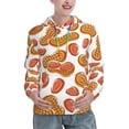 thumbnail image 1 of Picia Peanuts4 Pattern Casual Women's Hoodie, Hooded Sweatshirt with Kangaroo Pocket, Comfortable Pullover with Eye-catching Drawstrings-, 1 of 7