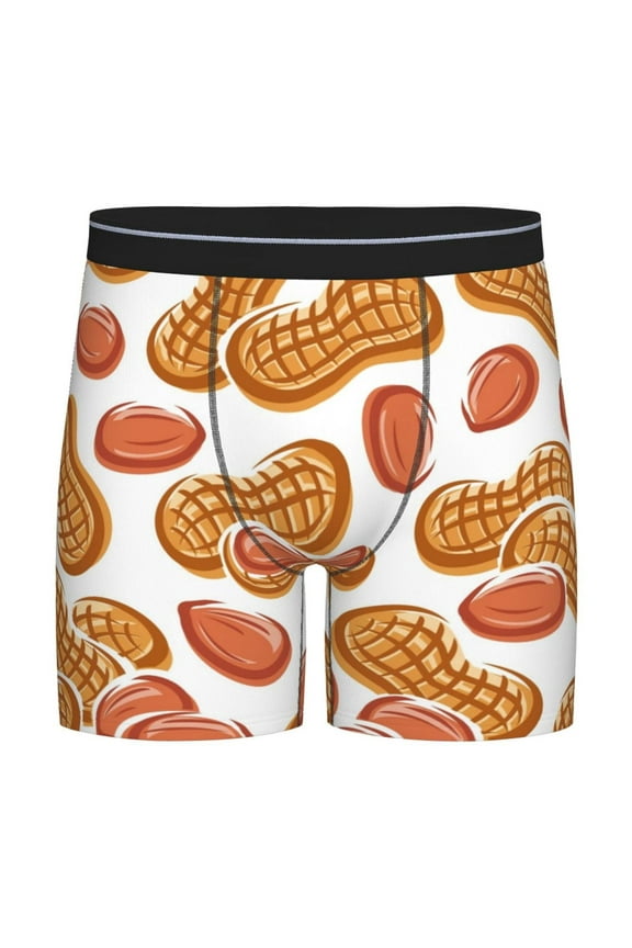 Peanuts4 Pattern Men's Athletic Long Leg Briefs , Performance Stretch Underwear,Moisture-Wicking