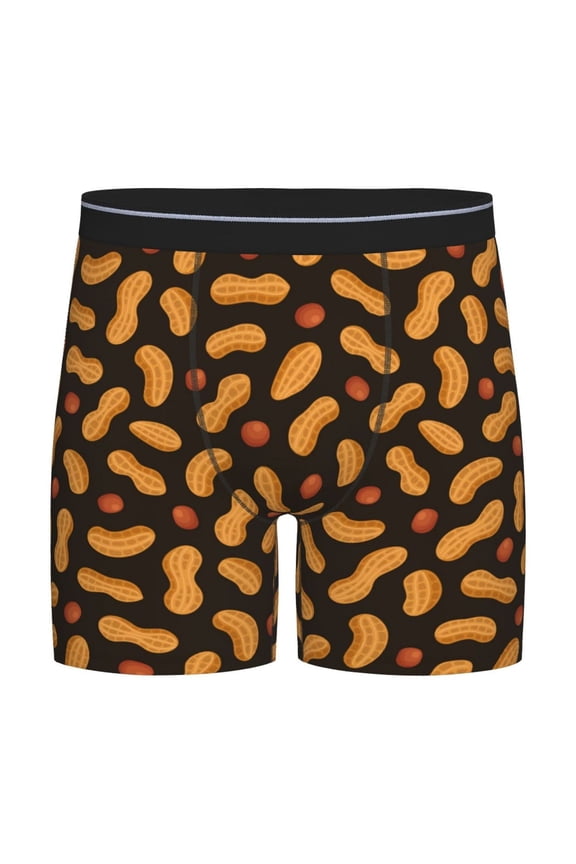 Peanuts5 Pattern Men's Athletic Long Leg Briefs , Performance Stretch Underwear,Moisture-Wicking