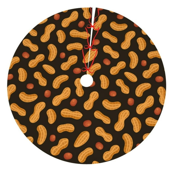 Picia Peanuts5 Print Christmas Tree Skirt , Christmas Tree Skirt Ornaments for Merry Christmas Holiday Party Decorations Indoor Outdoor-48"