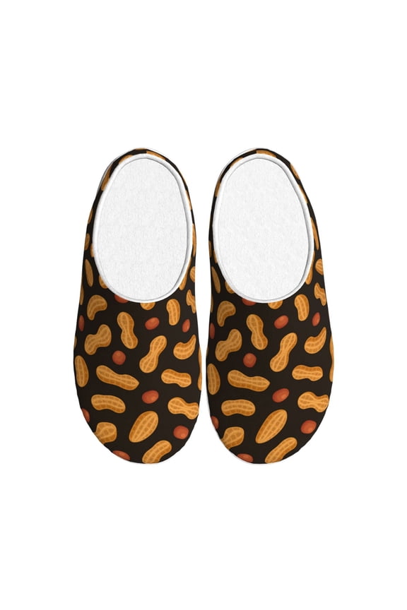Peanuts5 for Women's Lamb-hug Comfy Fleece House Slippers Memory Foam, Slip-on House Shoes Indoor Outdoor-40/41