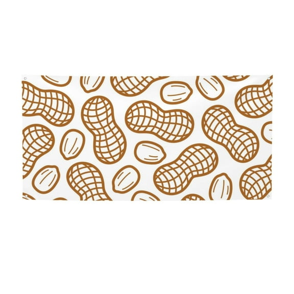Picia Peanuts7 Pattern Party Banner, Festive Decoration, Holiday Banner, Celebration Decor, Event Banner, Reusable Party Banner-Small