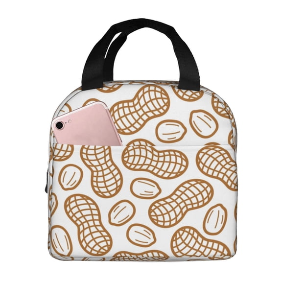 Picia Peanuts7 Printed Lunch box Lunch bag for Men Women Large Capacity Lunchbox Reusable Lunch Bags Insulated Lunch Bag Lunch Box Cooler