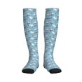 thumbnail image 1 of Picia Pelican Reed And Fish Printed Sports Compression Socks - 15-20mmHg Graduated Compression, High-Performance Soft and Breathable Socks for Men and Women, 1 of 5