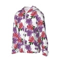 thumbnail image 1 of Picia Peonies Women's Men's UPF 50+ Sun Protection Hoodie Shirt Long Sleeve SPF Fishing Outdoor UV Hiking Lightweight Shirts-Small, 1 of 9