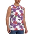 thumbnail image 1 of Picia Peonies mens Cotton Tank Undershirts , Moisture-wicking Ribbed Tanks, Lightweight Cotton Tank Undershirts-X-Large, 1 of 8