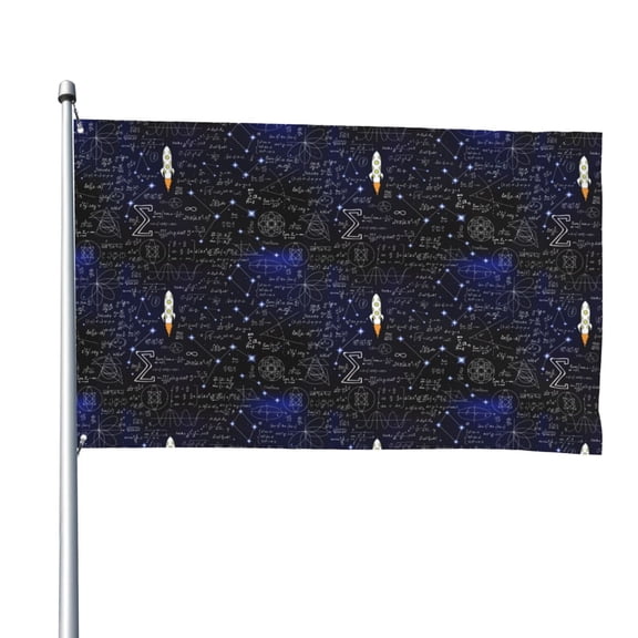 Picia Physical Formulas Printed Flag ,Physical Formulas Pattern Garden Flag Vertical Double,Yard Lawn Outdoor Decor 48x72"