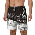 thumbnail image 1 of Picia Piano Keys With Musical Notes pattern Mens Swim Trunks with Compression Liner Stretch Beach Shorts Quick Dry with Zipper Pockets No-Chafing Board Shorts-XX-Large, 1 of 9