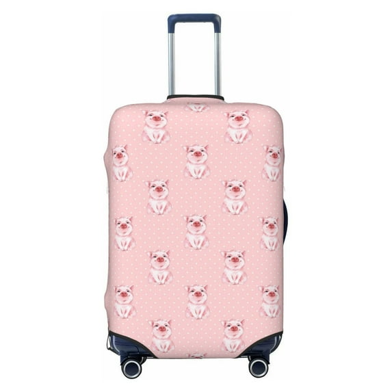 Picia Pig Polka Dot Luggage Protector Cover Thicken Suitcase Protector Cover Fit 18-32 Inch Luggage-X-Large