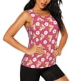 thumbnail image 1 of Picia Piggy Sunflower Pattern Women's Workout Tank Top,Breathable Activewear,Slim Fit Athletic Top,Versatile Workout Moisture-wicking top-Small, 1 of 9