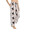 thumbnail image 1 of Picia Pigs Womens Soft Woven Cotton Elastic Waistband Sleep Pajama Pant Lounge Sleep Pant With Pockets And Drawstring-Large, 1 of 9