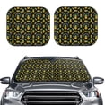thumbnail image 1 of Picia Pineapple 2 Piece Car Windshield Sun Shade Foldable | Foldable Sun Shield for Front Window Blocks UV Rays and Keeps Your Vehicle Cool-Medium, 1 of 7