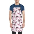 thumbnail image 1 of Picia Pineapple Flamingo Waterproof Apron for Unisex Adult - Adjustable Bib Apron with Pockets, Ideal for Cooking, Gardening, Painting, and Household Chores, 1 of 9