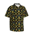 thumbnail image 1 of Picia Pineapple Gentle Cotton Regular Fit Short Sleeve Casual Hawaiian Shirt for Men-X-Large, 1 of 9