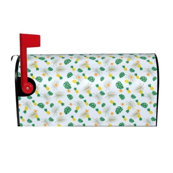 Picia Pineapple Magnetic Mailbox Cover Standard Size-25.5x21 in