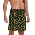 thumbnail image 1 of Picia Pineapple Pajama Shorts for Men, Men's Pajama Bottoms, Sleepwear,Short Pajama Pants-3X-Large, 1 of 9