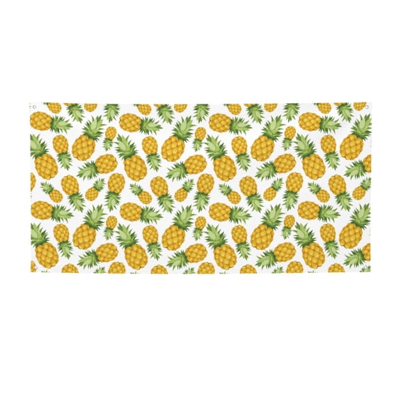 Picia Pineapple Pattern Party Banner, Festive Decoration, Holiday Banner, Celebration Decor, Event Banner, Reusable Party Banner-Small