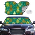 thumbnail image 1 of Picia Pineapples1 Curved Windshield Sunshade Accordion Folding Style Auto Shade for Car Truck SUV Van Blocks UV Ray Sun Visor Protector -Medium, 1 of 7
