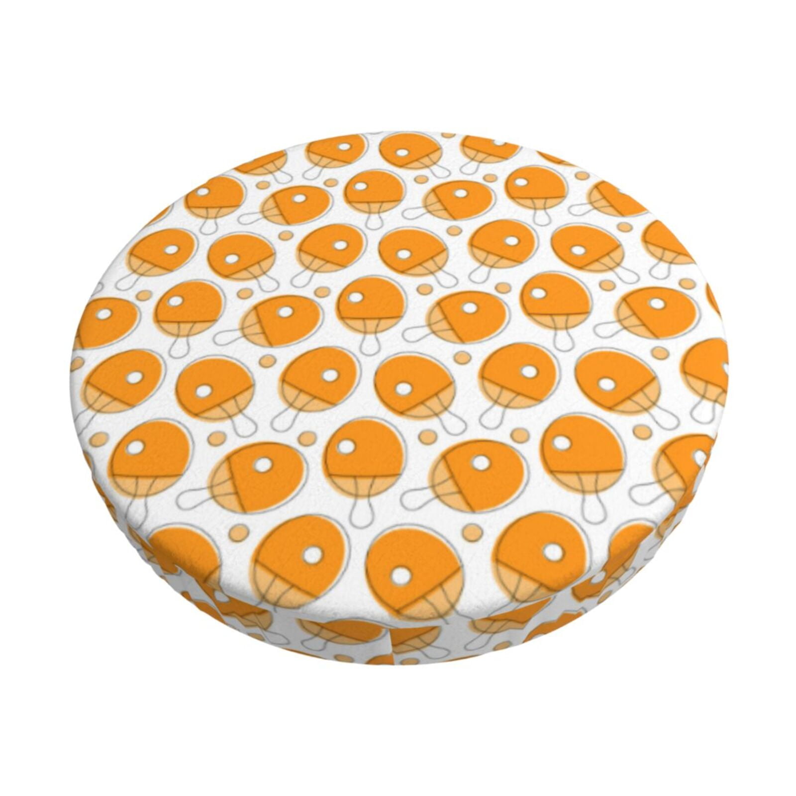 Picia Ping-Pong Table Tennis Racket Pattern Round Stool Covers Comfy ...