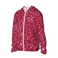 thumbnail image 1 of Picia Pink Glitter Women's Men's UPF 50+ Sun Protection Hoodie Shirt Long Sleeve SPF Fishing Outdoor UV Hiking Lightweight Shirts-X-Large, 1 of 9